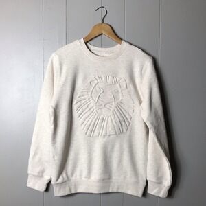 DISNEY THE LION KING BROADWAY MUSICAL CREAM SWEATSHIRT ADULT SIZE SMALL